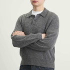 Corridor Men's Mohair Polo in Charcoal