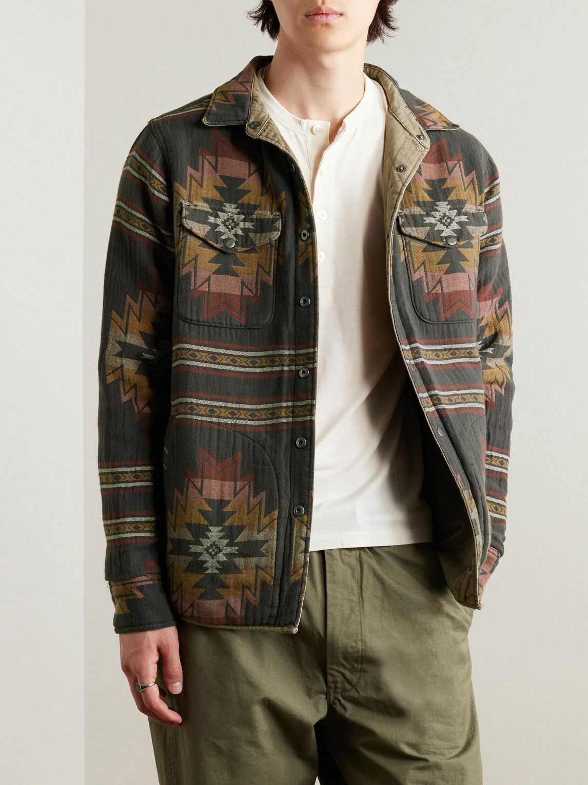 Faherty - Doug Good Feather Printed Recycled Fleece Jacket - Multi