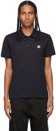 Moncler Navy Knit Polo