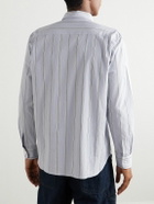 De Bonne Facture - Artist Striped Organic Cotton-Poplin Shirt - Blue