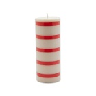 HAY Column Candle Medium in Off-White/Red