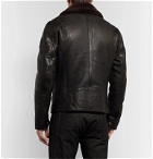 Belstaff - Danescroft Slim-Fit Shearling-Lined Leather Jacket - Black