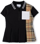 Burberry Baby Black Vintage Check Dress