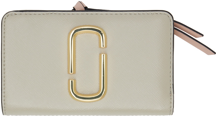 Marc Jacobs Beige 'The Snapshot Compact' Wallet Marc Jacobs