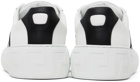 Versace White & Black Greca Sneakers