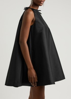 Bernadette Melody Flared Taffeta Mini Dress Black