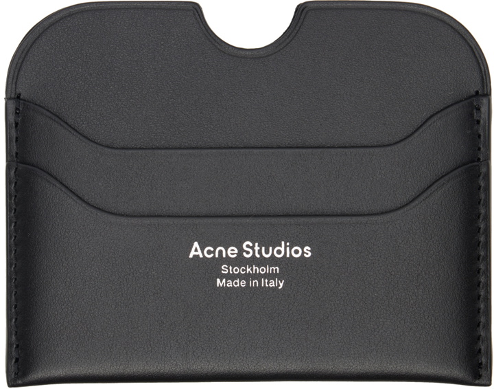 Photo: Acne Studios Black Logo Card Holder