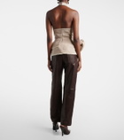 Magda Butrym Leather straight pants