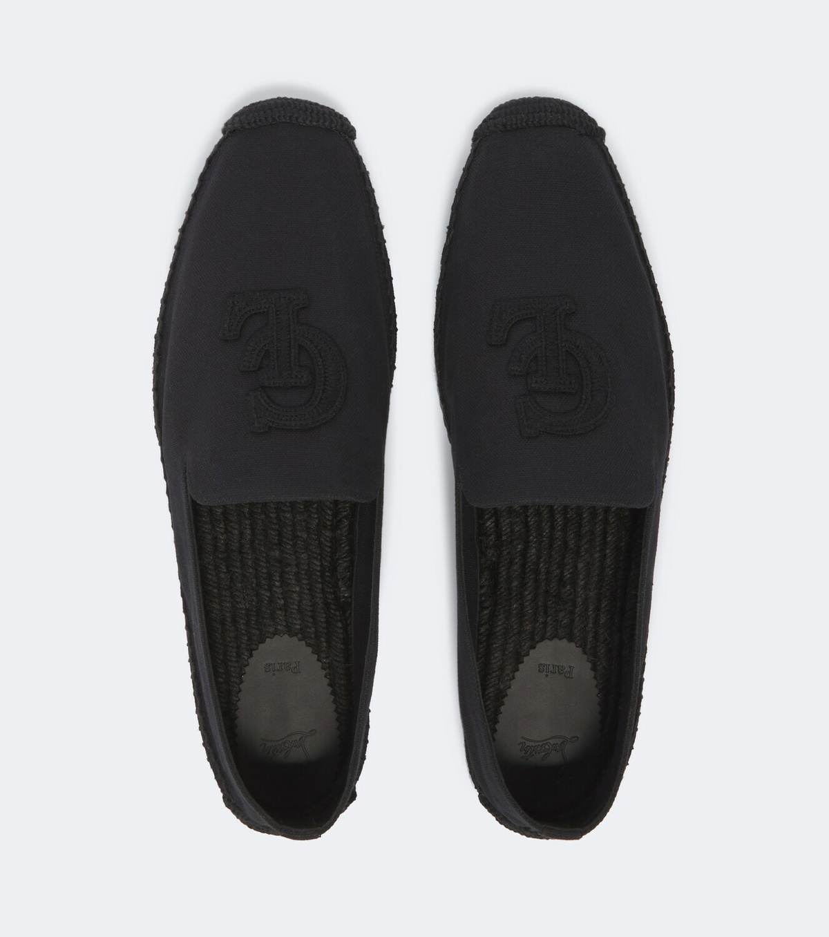 Christian Louboutin Emboroidered canvas espadrilles