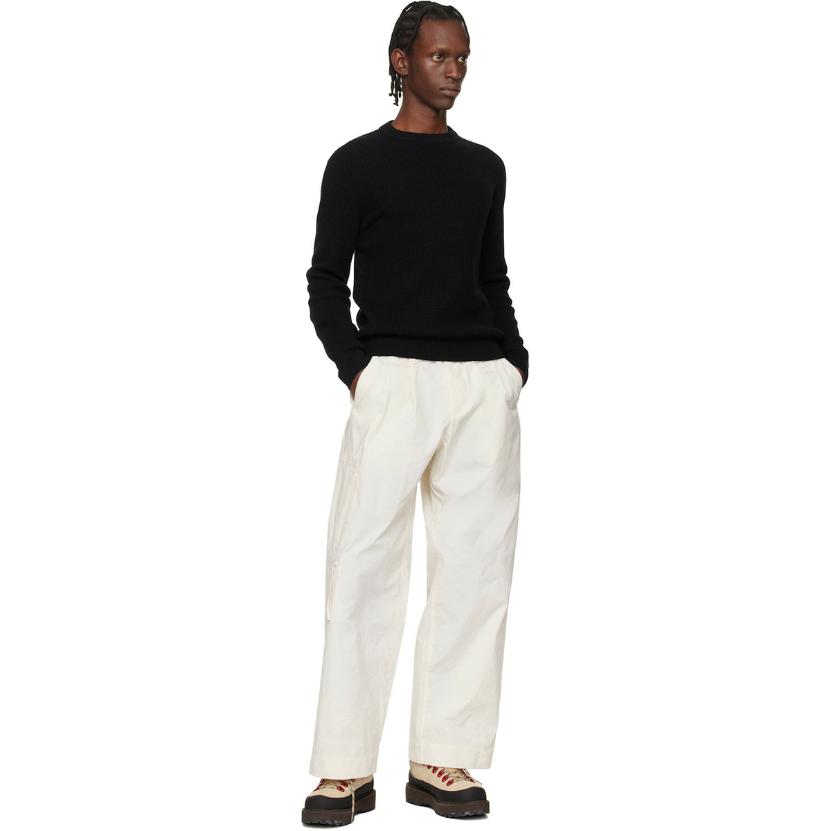 Moncler Black Matt Crewneck Sweater