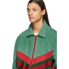 Gucci Green and Red Denim Jacket