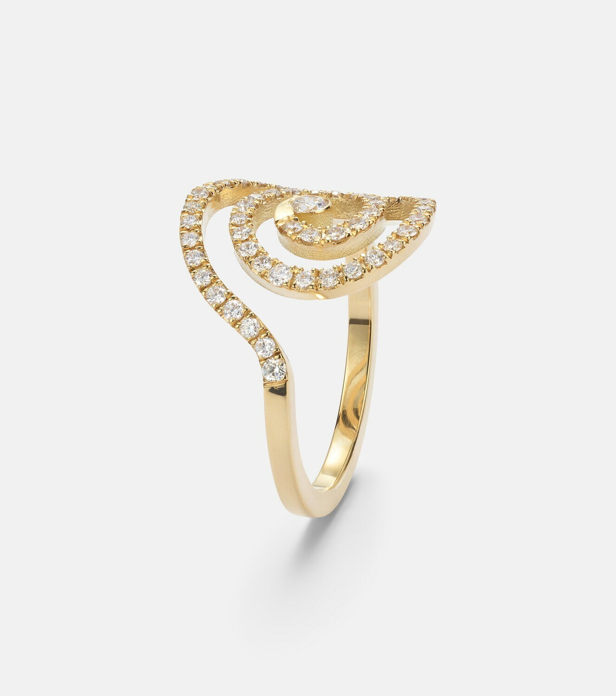 Ileana Makri Spira 18kt gold ring with diamonds