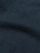 Allude - Cotton and Cashmere-Blend Polo Shirt - Blue