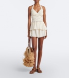 Zimmermann Fairlight lace-trimmed halterneck top