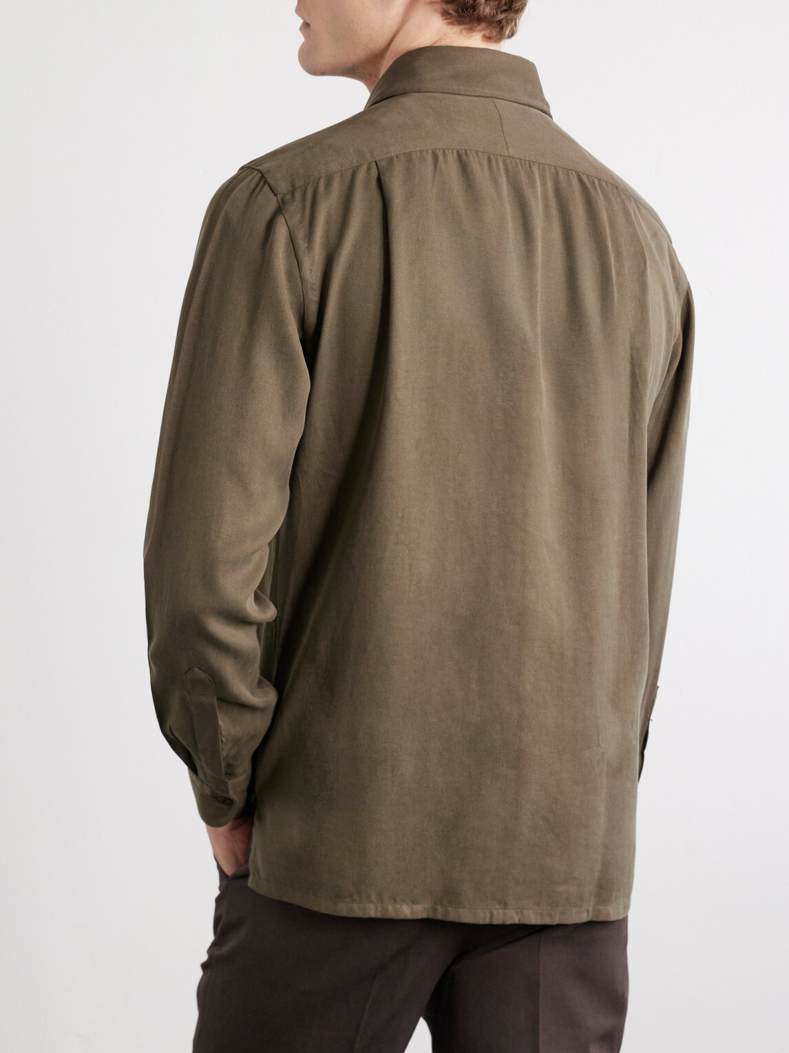 J. Mueser - TENCEL™ Lyocell-Twill Shirt - Green