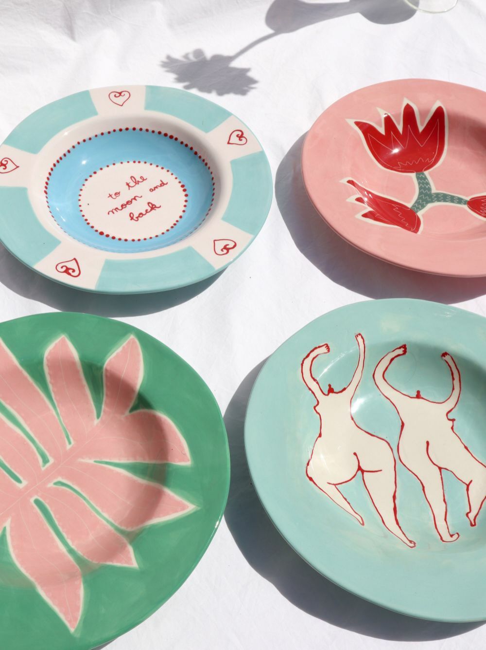 LAETITIA ROUGET Multicolour To The Moon And Back Dinner Plate Set