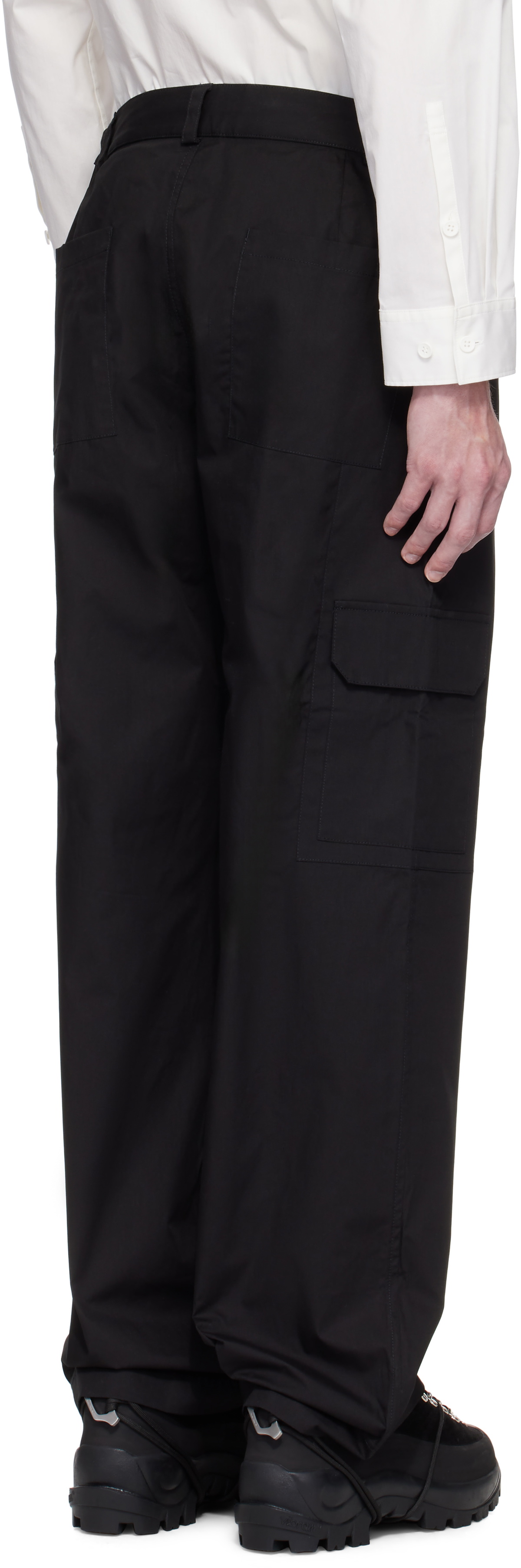 Cargo Pocket Poplin Palazzo Pants