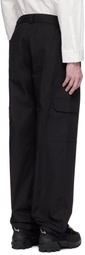 GR10K Black Poplin Cargo Pants