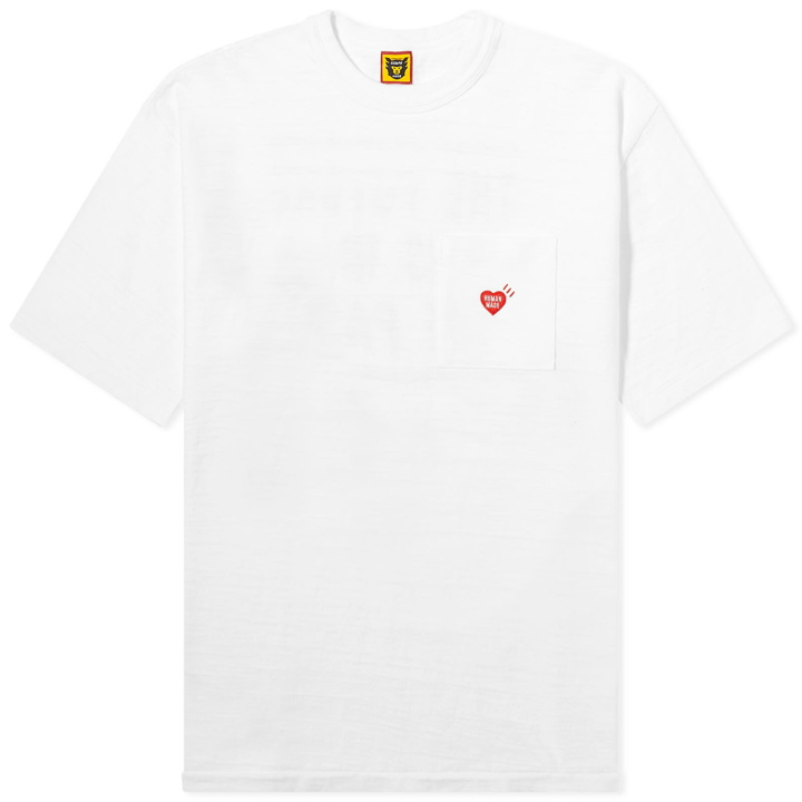 Photo: Human Made Men's Heart Pocket T-Shirt in White