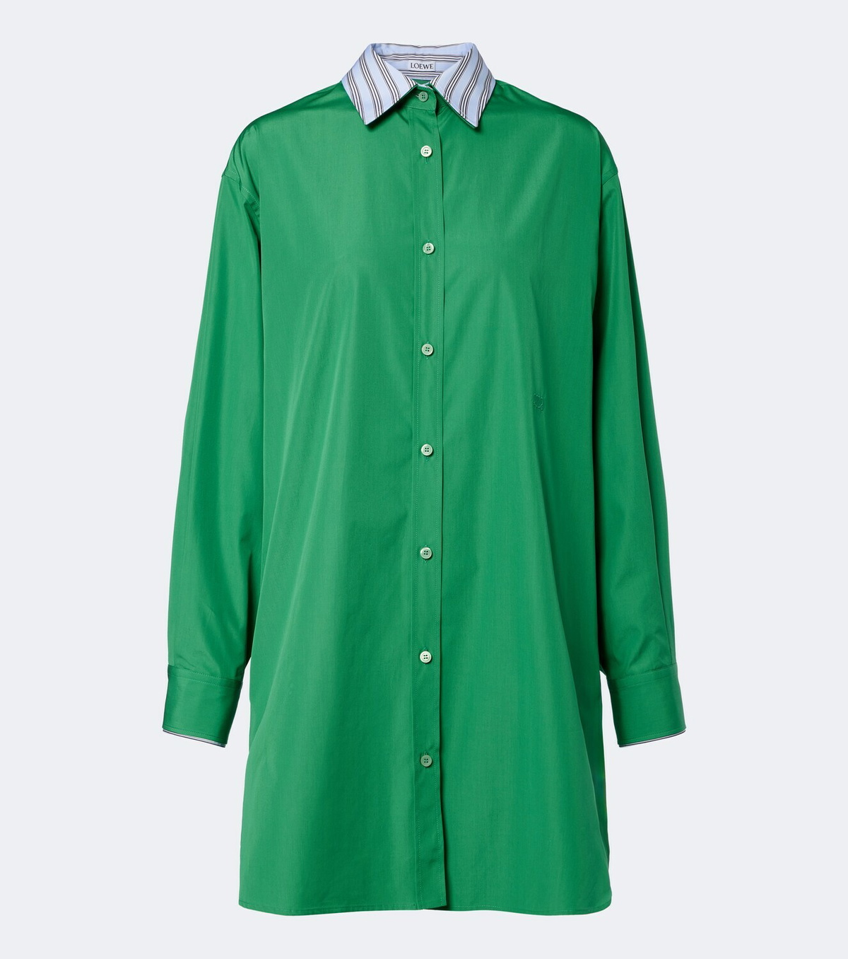 Loewe Double L cotton poplin shirt dress