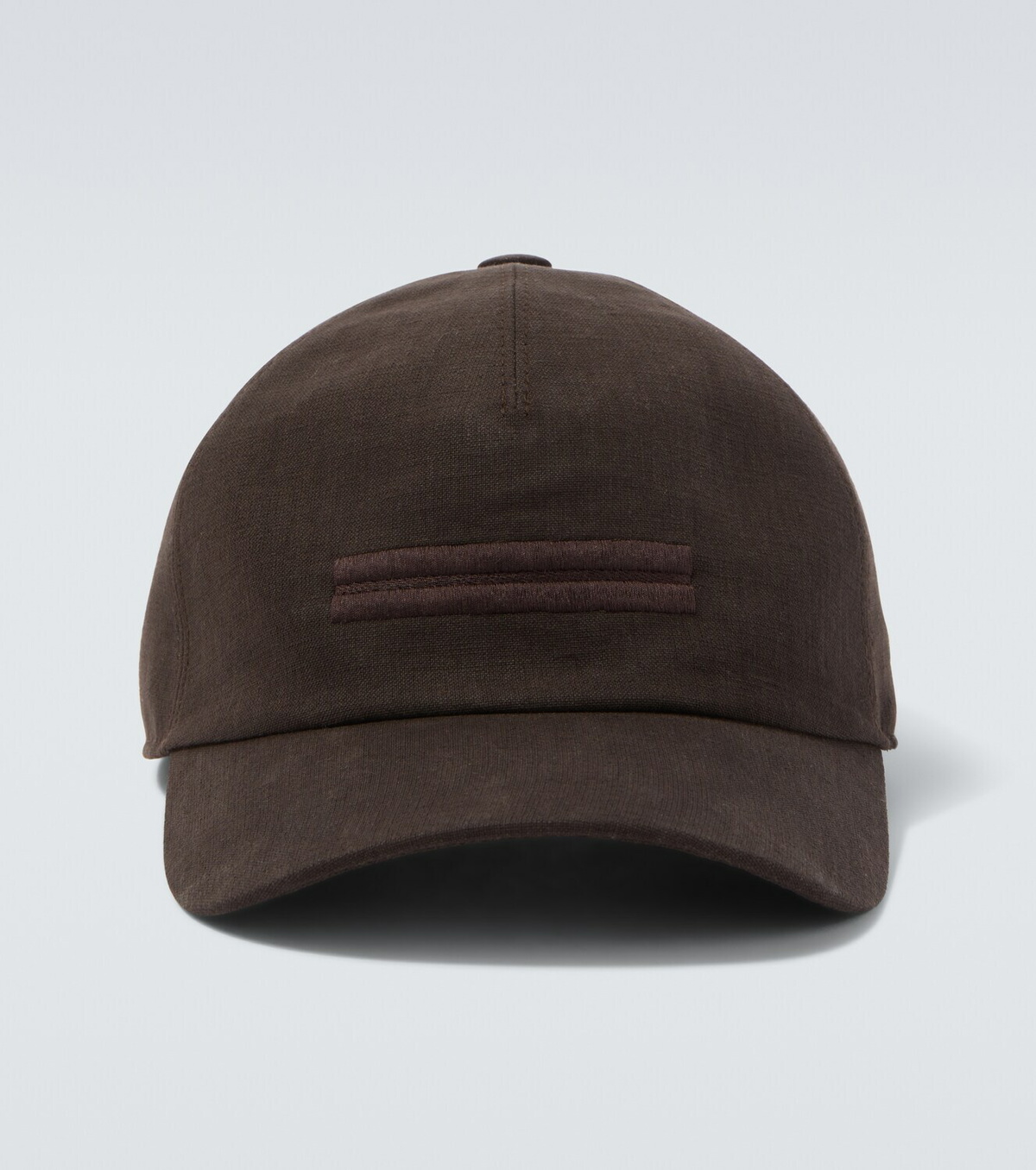 Zegna Embroidered cotton baseball cap