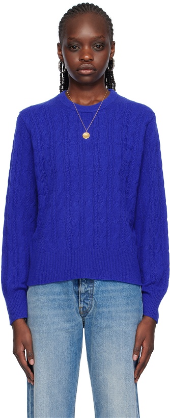 Photo: Guest in Residence Blue Crewneck Sweater