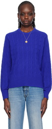 Guest in Residence Blue Crewneck Sweater