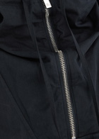 Helmut Lang Hooded Cotton-blend Jacket Navy