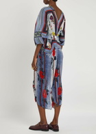 Julia Heuer Stacy Plissé Chiffon Kaftan - Multicoloured 1 - One Size