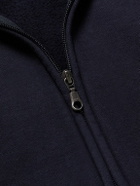 OrSlow - Cotton-Jersey Zip-Up Sweatshirt - Blue