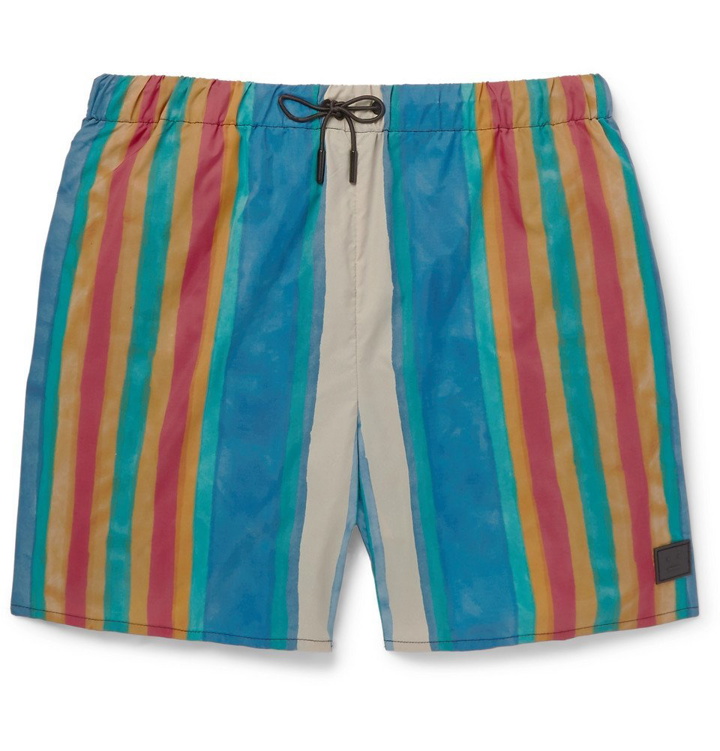 Photo: Acne Studios - Perry Mid-Length Striped Swim Shorts - Men - Blue