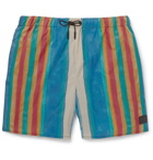 Acne Studios - Perry Mid-Length Striped Swim Shorts - Men - Blue