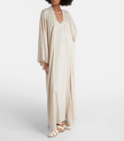 Loro Piana Cashmere, linen, and silk midi dress