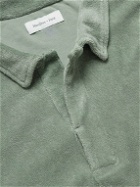 Hamilton And Hare - Lounge Cotton-Terry Polo Shirt - Green