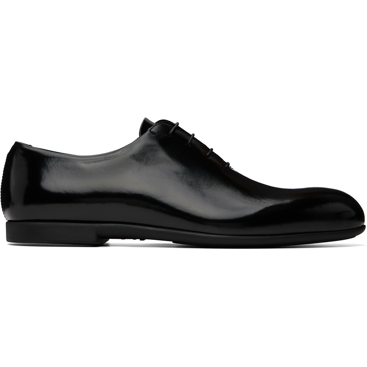 Jil Sander Black Lace-Up Oxfords