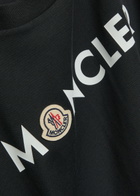 Moncler Logo-print and Appliquéd Cotton T-shirt Navy