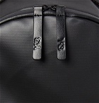 Y-3 - Embroidered Logo-Print Faux Leather Backpack - Black