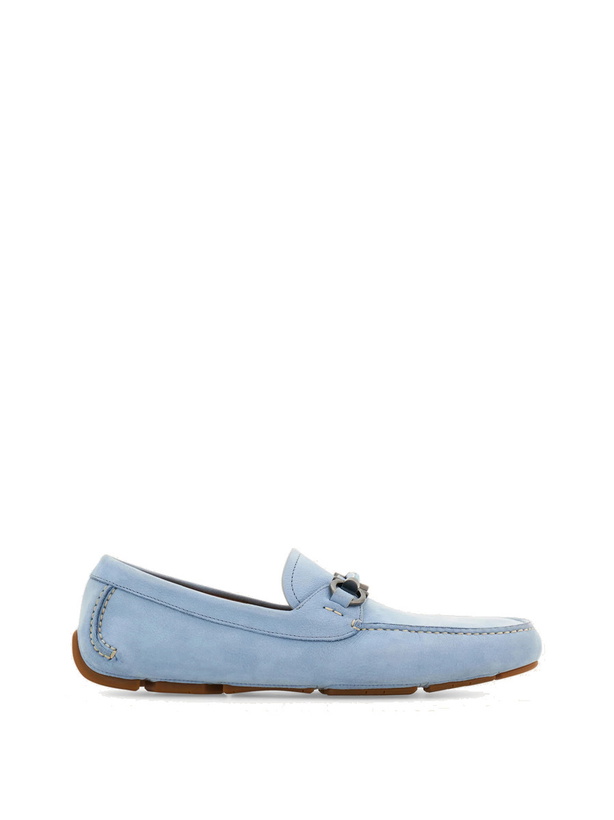 Photo: Ferragamo Mens Gancini ornament driver in Blue