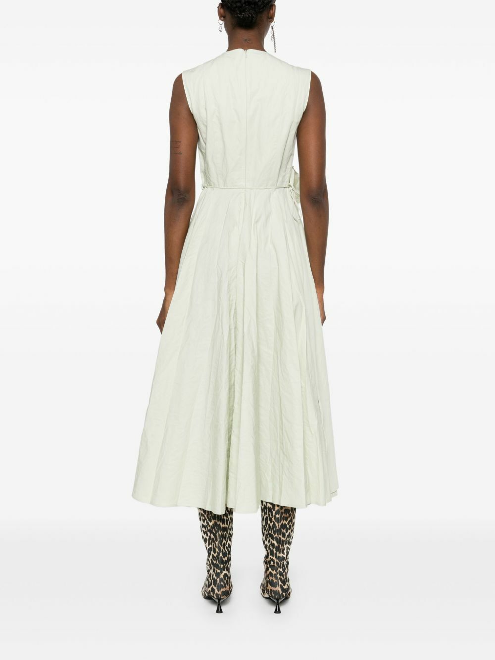 Marques'Almeida Wrinkled Cotton Midi Dress