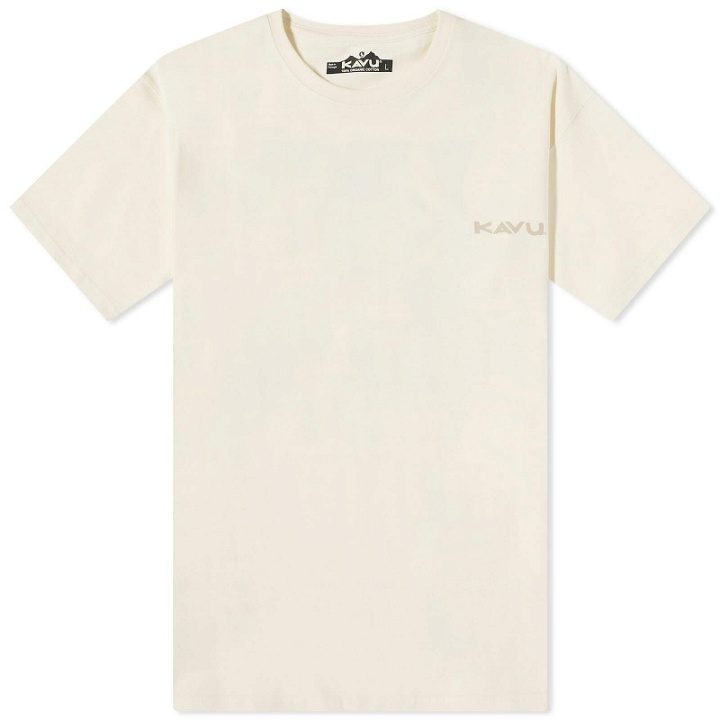 Photo: KAVU Men's Slice T-Shirt in Off White