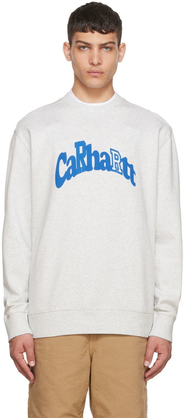 Photo: Carhartt Work In Progress Gray Amherst Sweatshirt