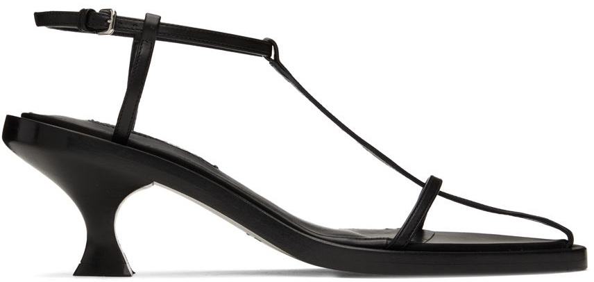 Jil Sander Black Cage Heeled Sandals Jil Sander