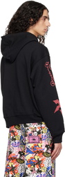 Chopova Lowena Black Flying High Zip Hoodie