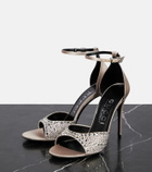Gucci Crystal-embellished satin sandals