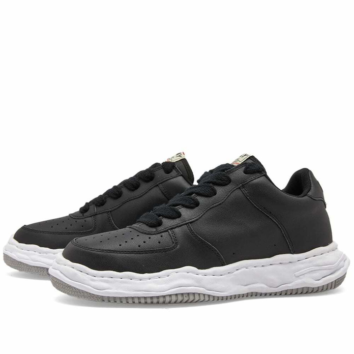 Photo: Maison MIHARA YASUHIRO Men's Wayne Original Low Top Leather Sneake Sneakers in Black