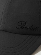 Berluti - Logo-Embroidered Wool-Blend Twill Baseball Cap - Black