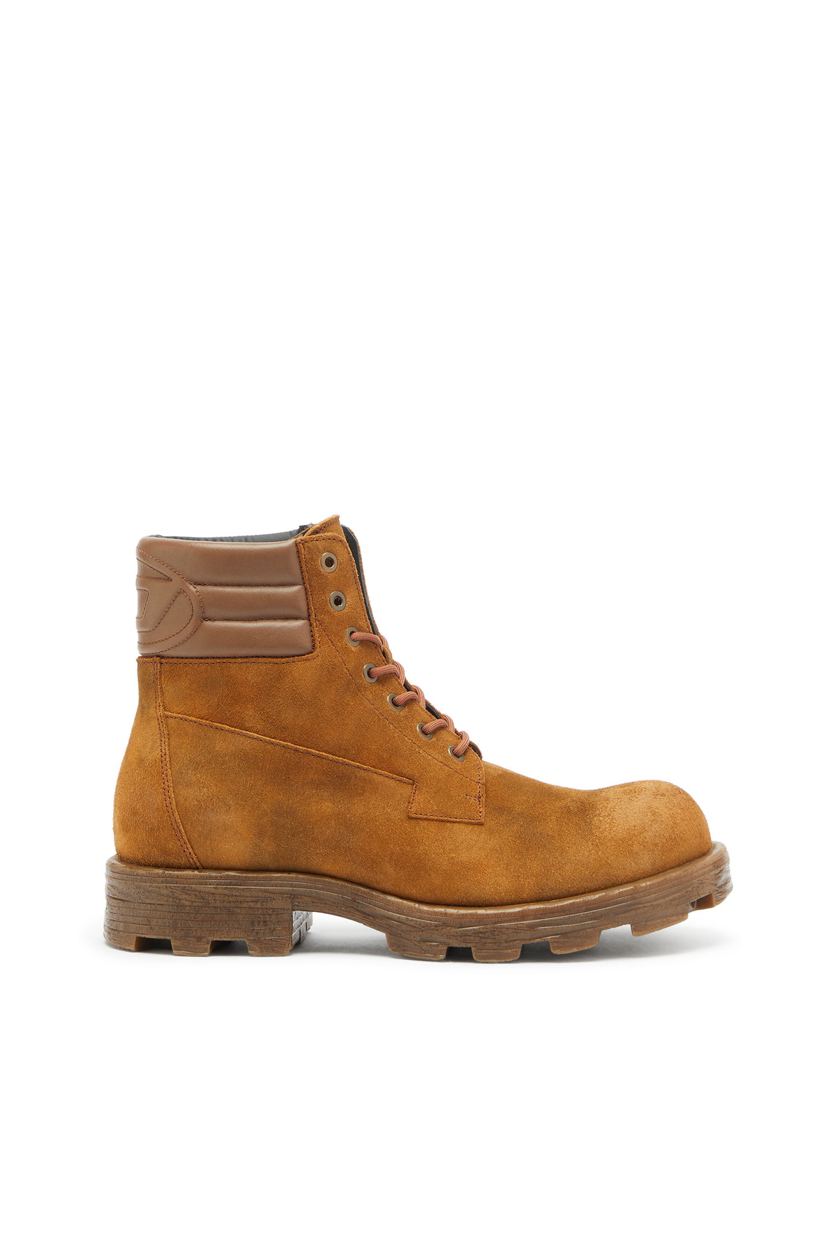 Diesel D-Hammer - Combat boots in suede and leather - Boots Mens in Brown