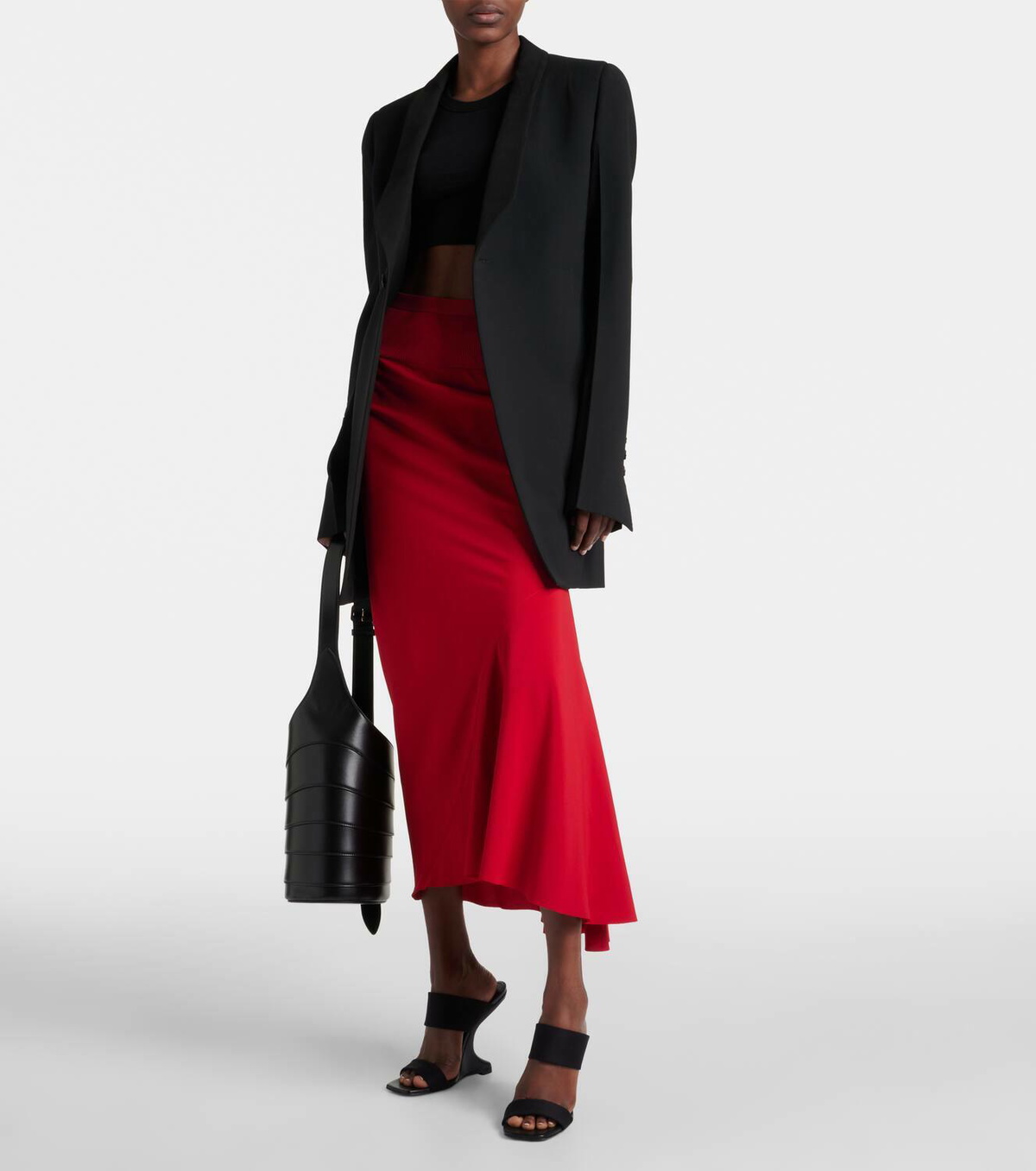 Rick Owens High-rise midi skirt Rick Owens