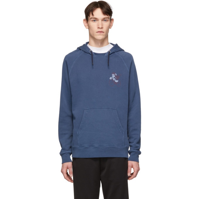 Photo: PS by Paul Smith Blue Cycling Monkey Hoodie