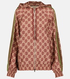 Gucci - GG Supreme printed silk twill hoodie